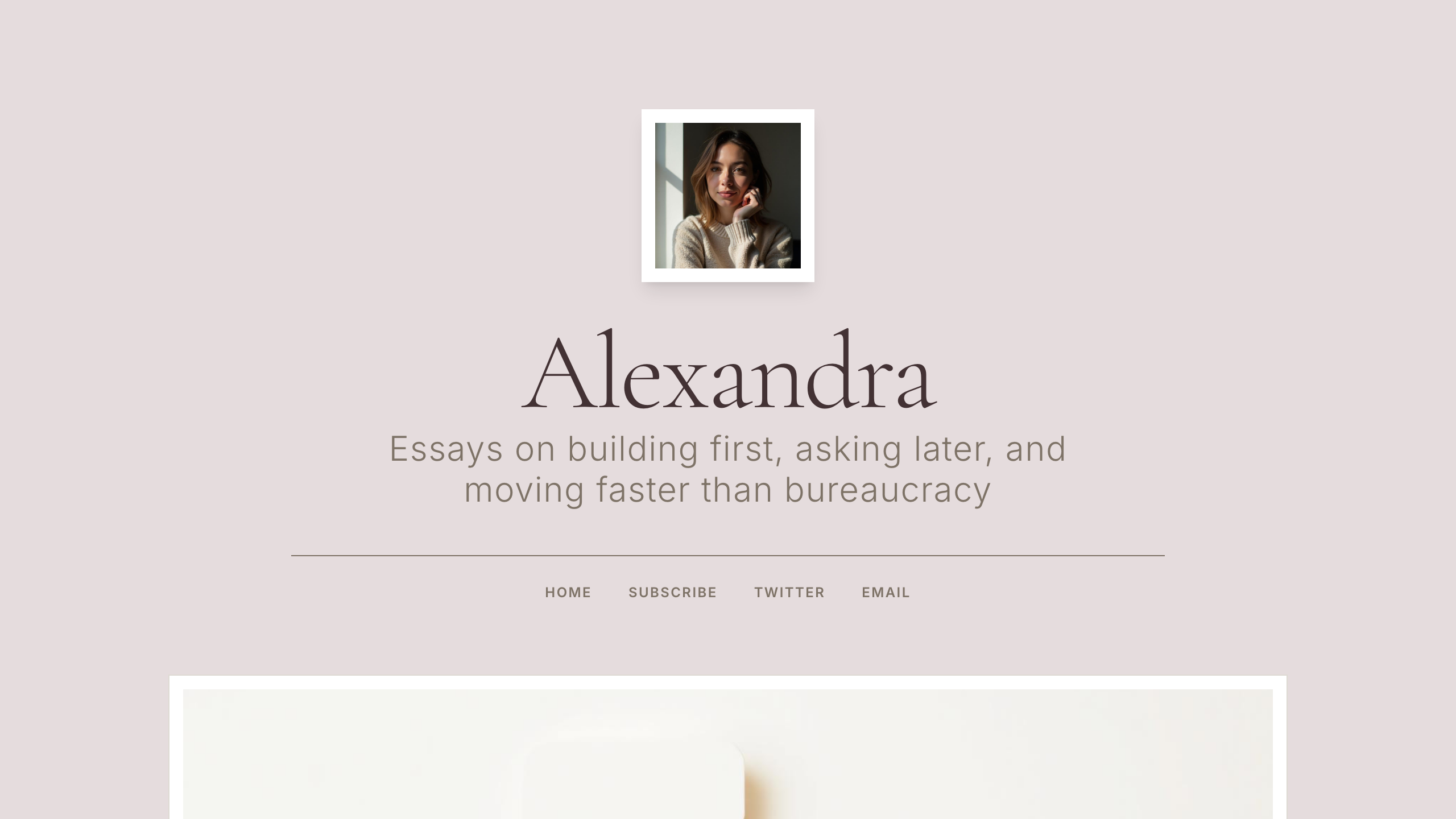 Loading preview of Alexandra - Lifestyle Blog Template