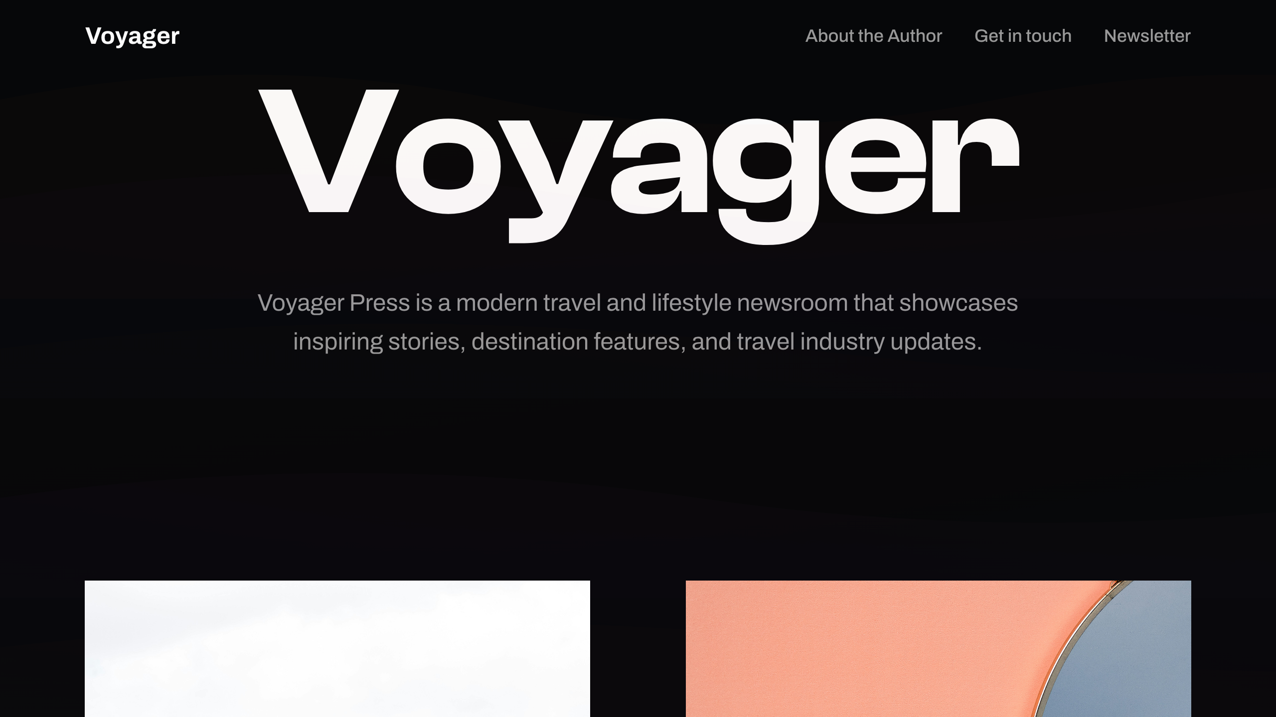 Loading preview of Voyager — Modern Travel Blog Template
