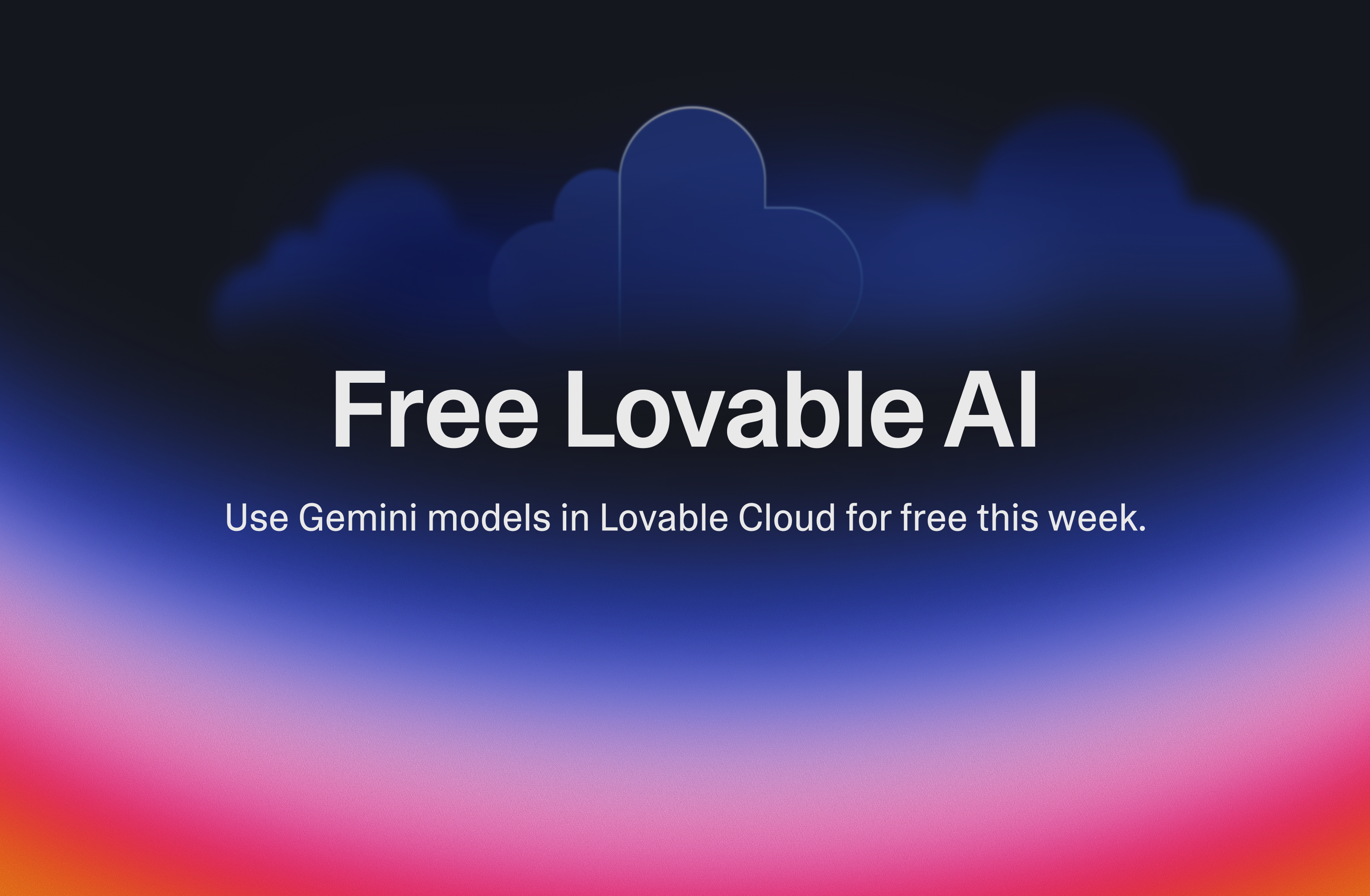Free usage on your AI powered apps for a week