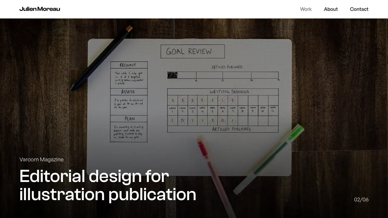 Screenshot of Editorial Agency Portfolio