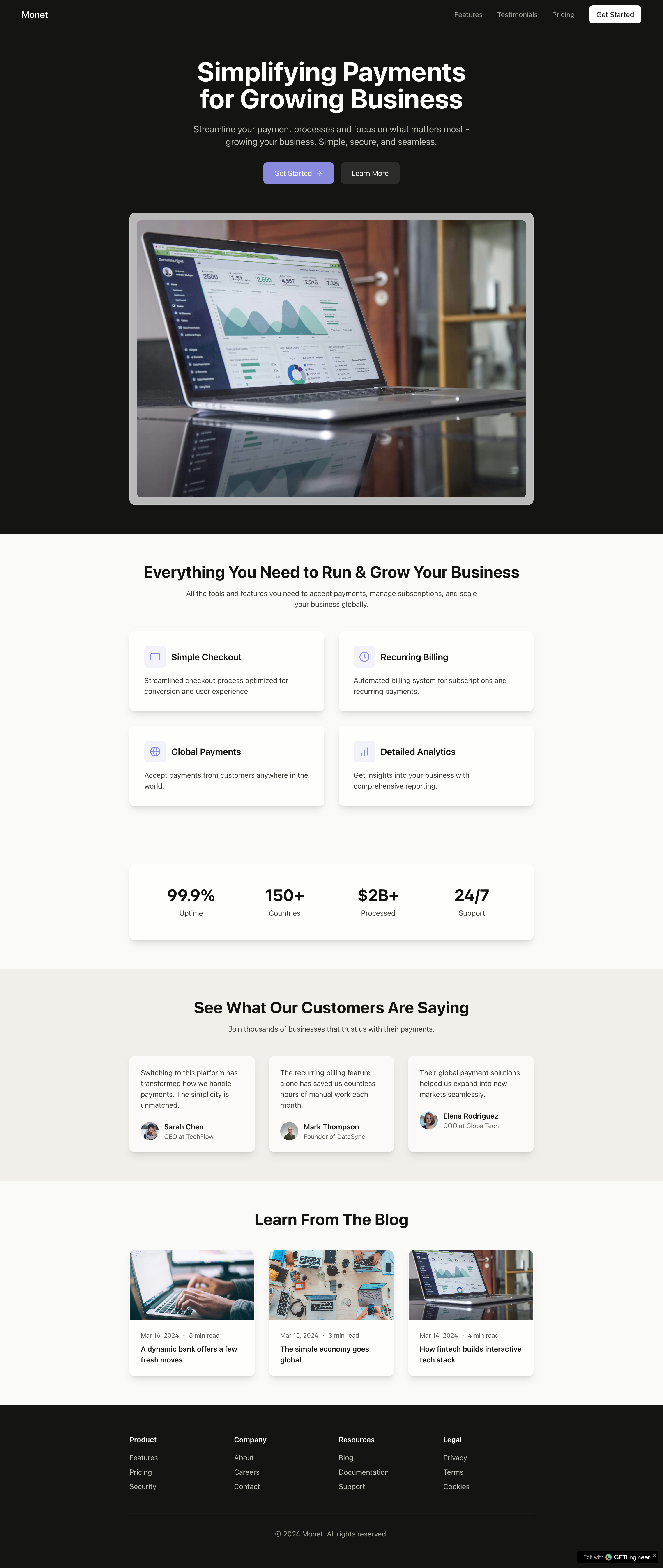 Screenshot of High-Converting SaaS Product Landing Page