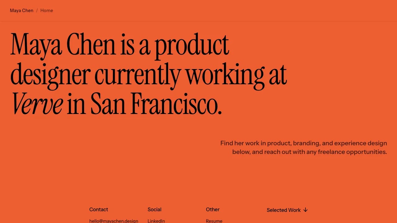 Preview of Ember Portfolio