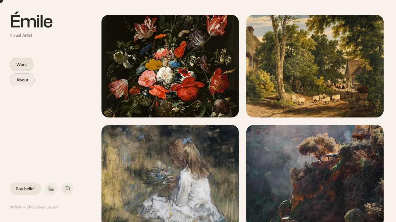 Loading preview of Artist Gallery Portfolio