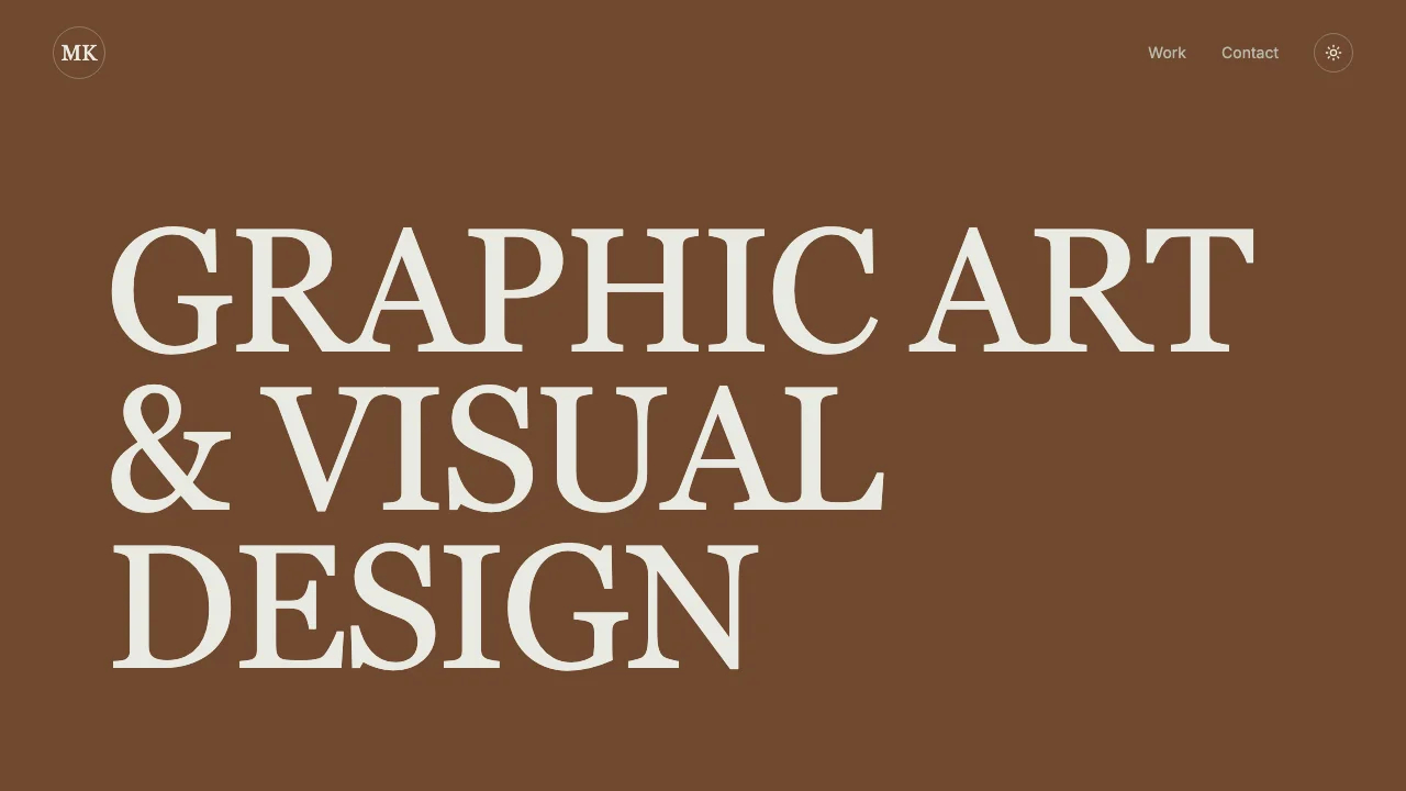 Loading preview of Graphic Designer Portfolio Website Template