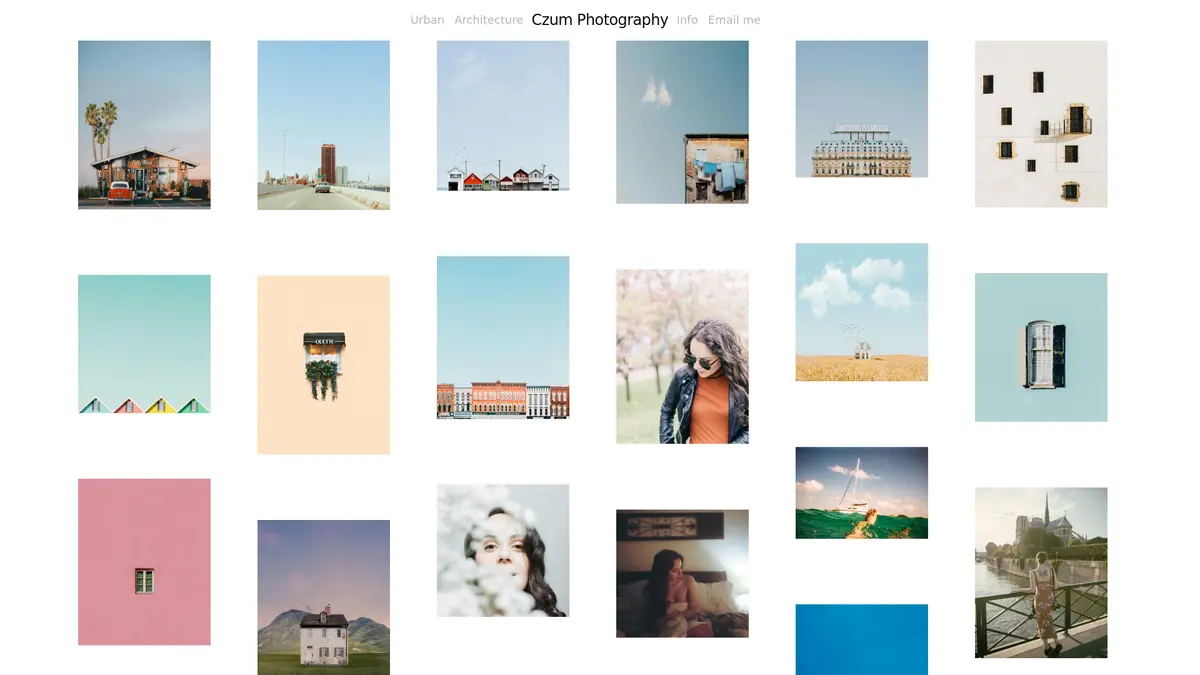 Loading preview of Masonry Photographer Portfolio Template