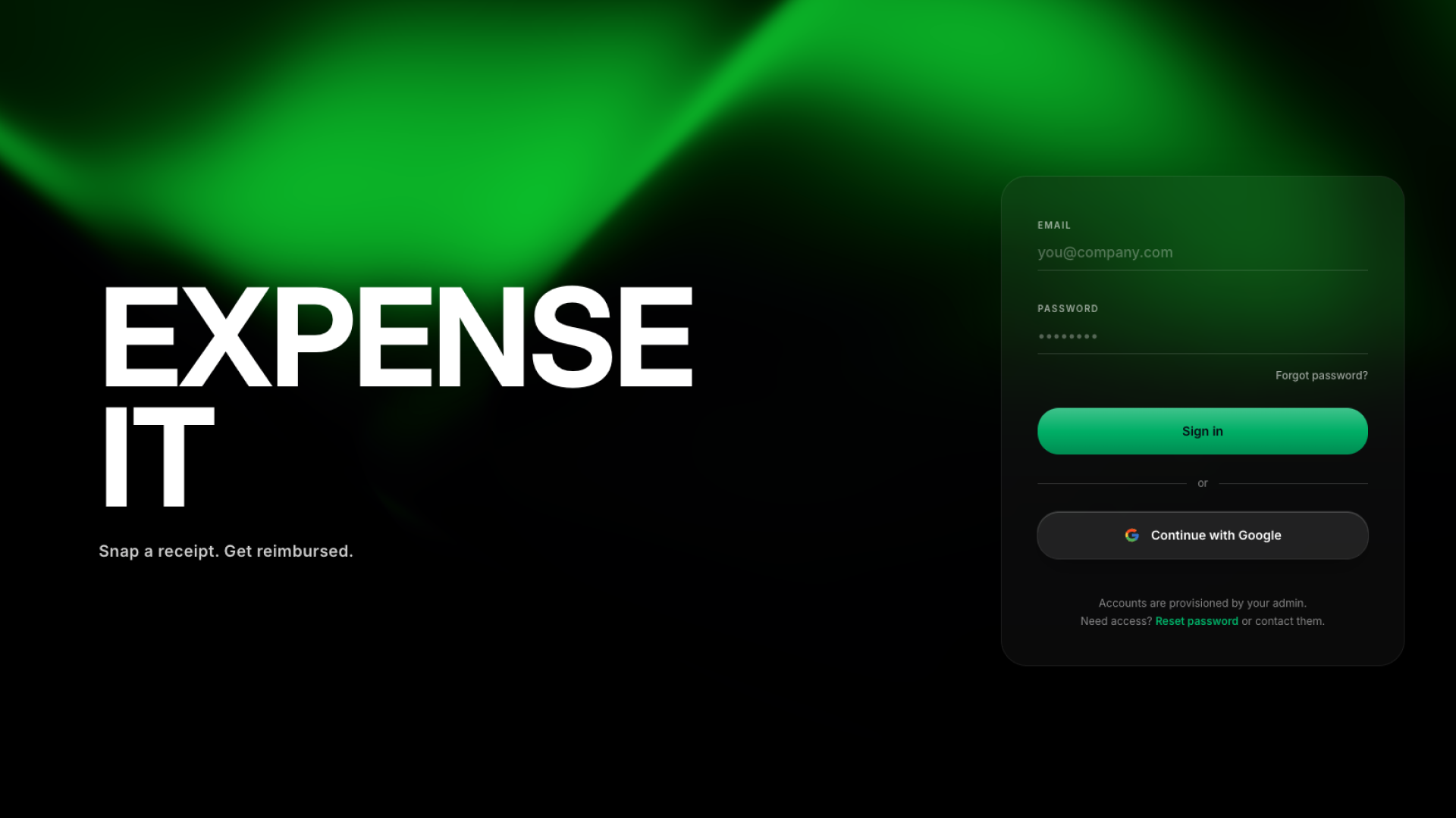 Loading preview of Expense It