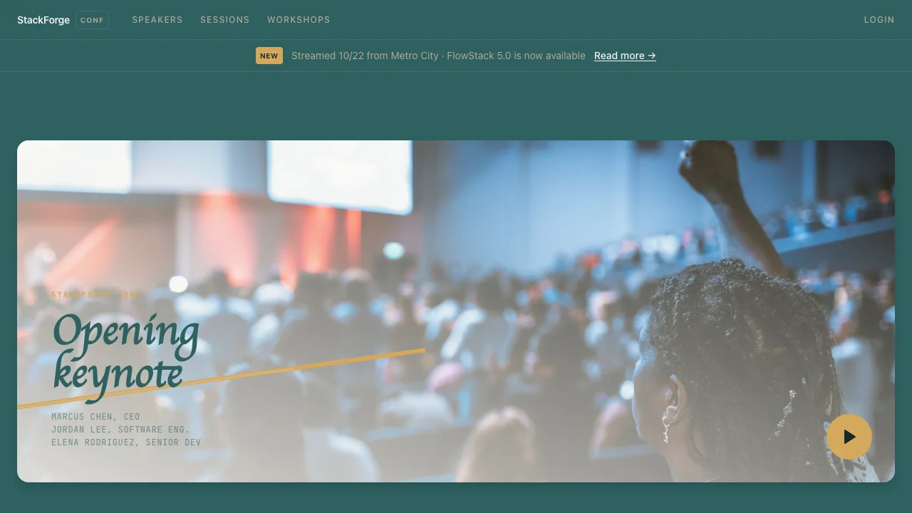 Loading preview of Summit — Tech Conference & Event Template
