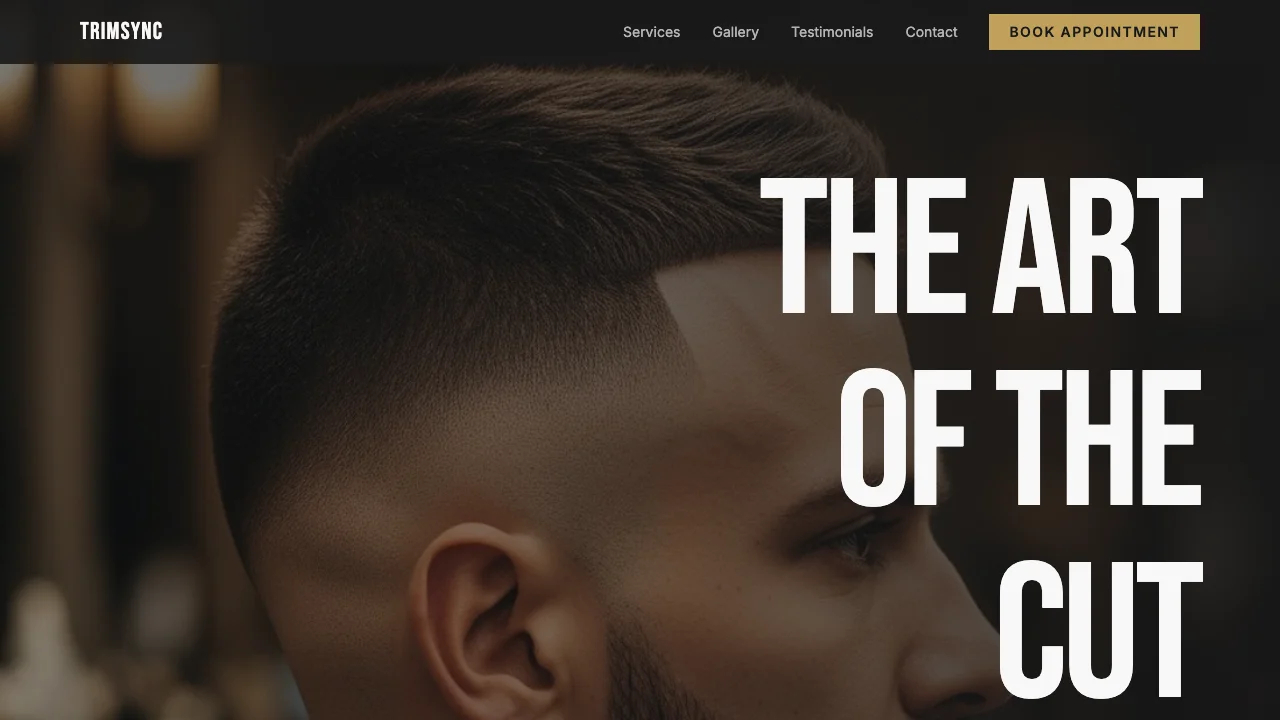 Loading preview of TrimSync - Premium Barbershop Booking Template