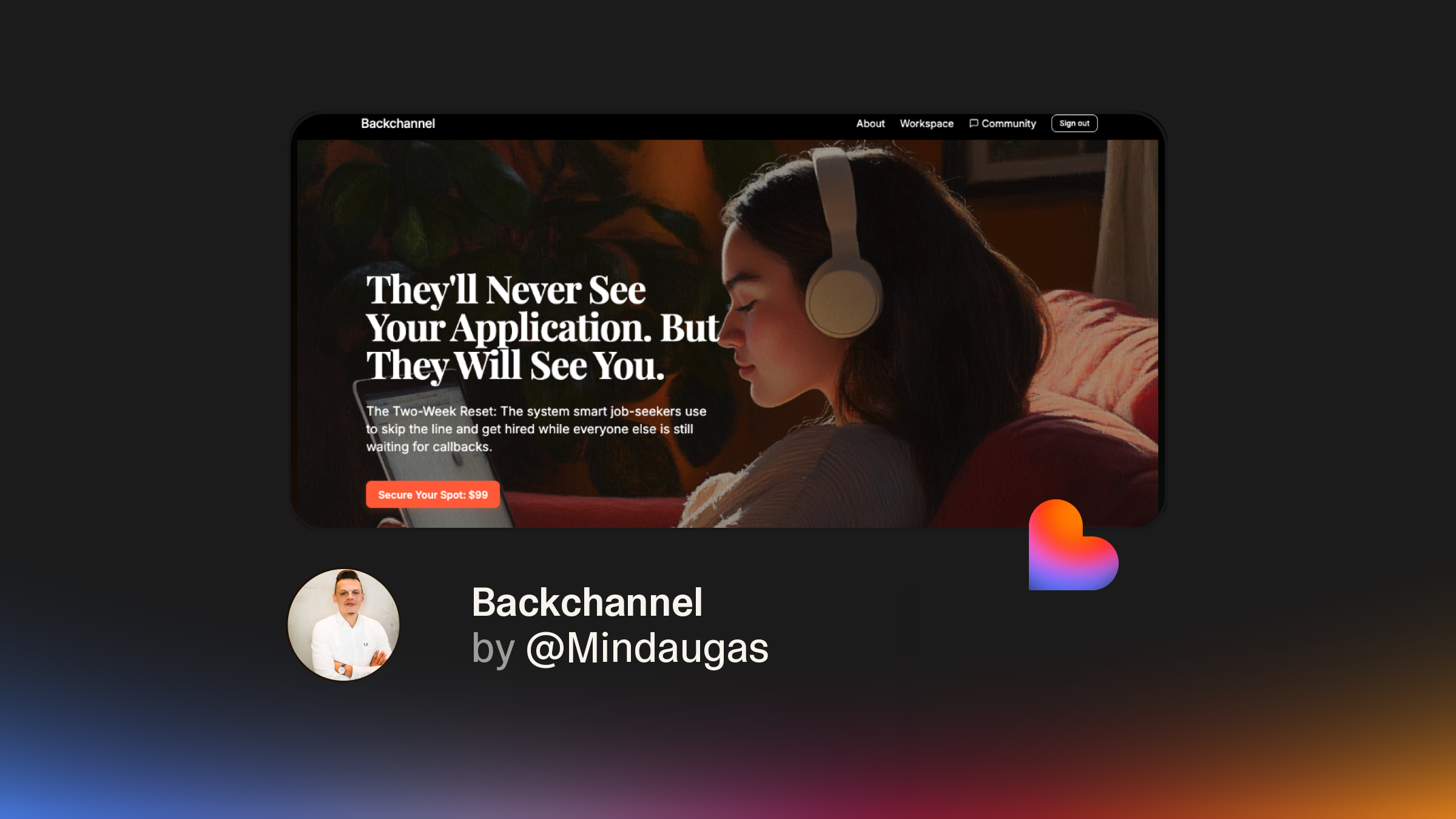 How Mindaugas Built Backchannel with Lovable