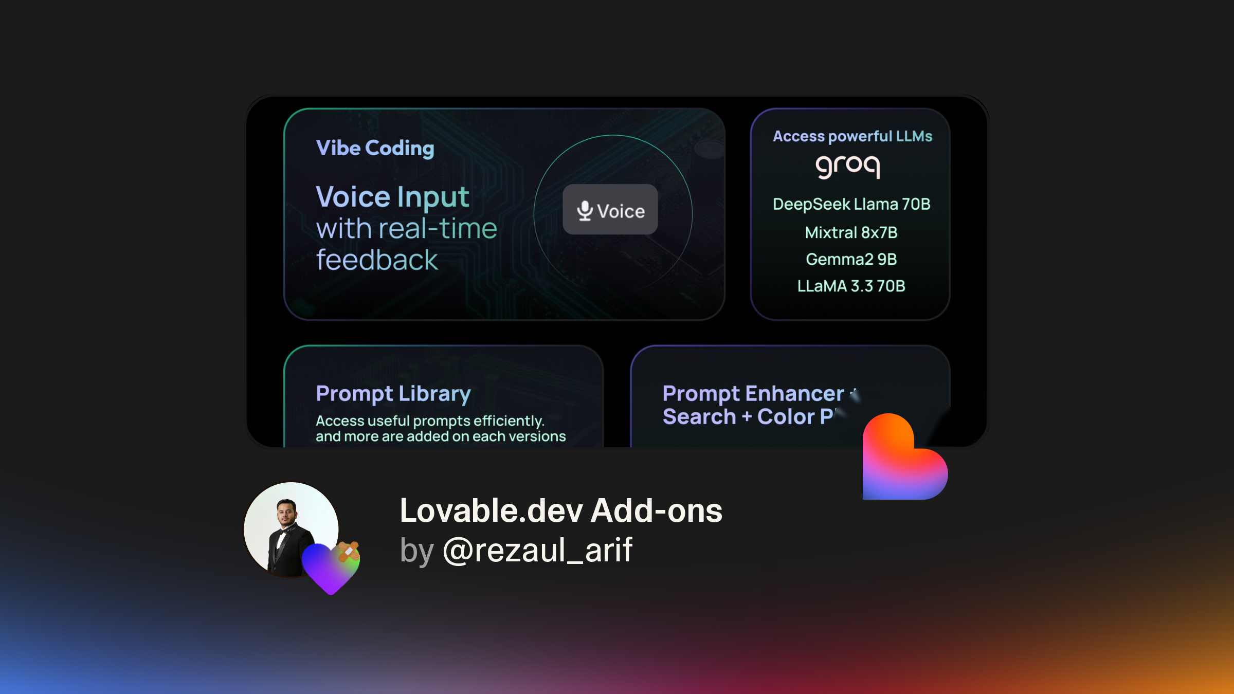 How Rezaul Supercharged Lovable with Voice Input, Prompt Libraries, and More
