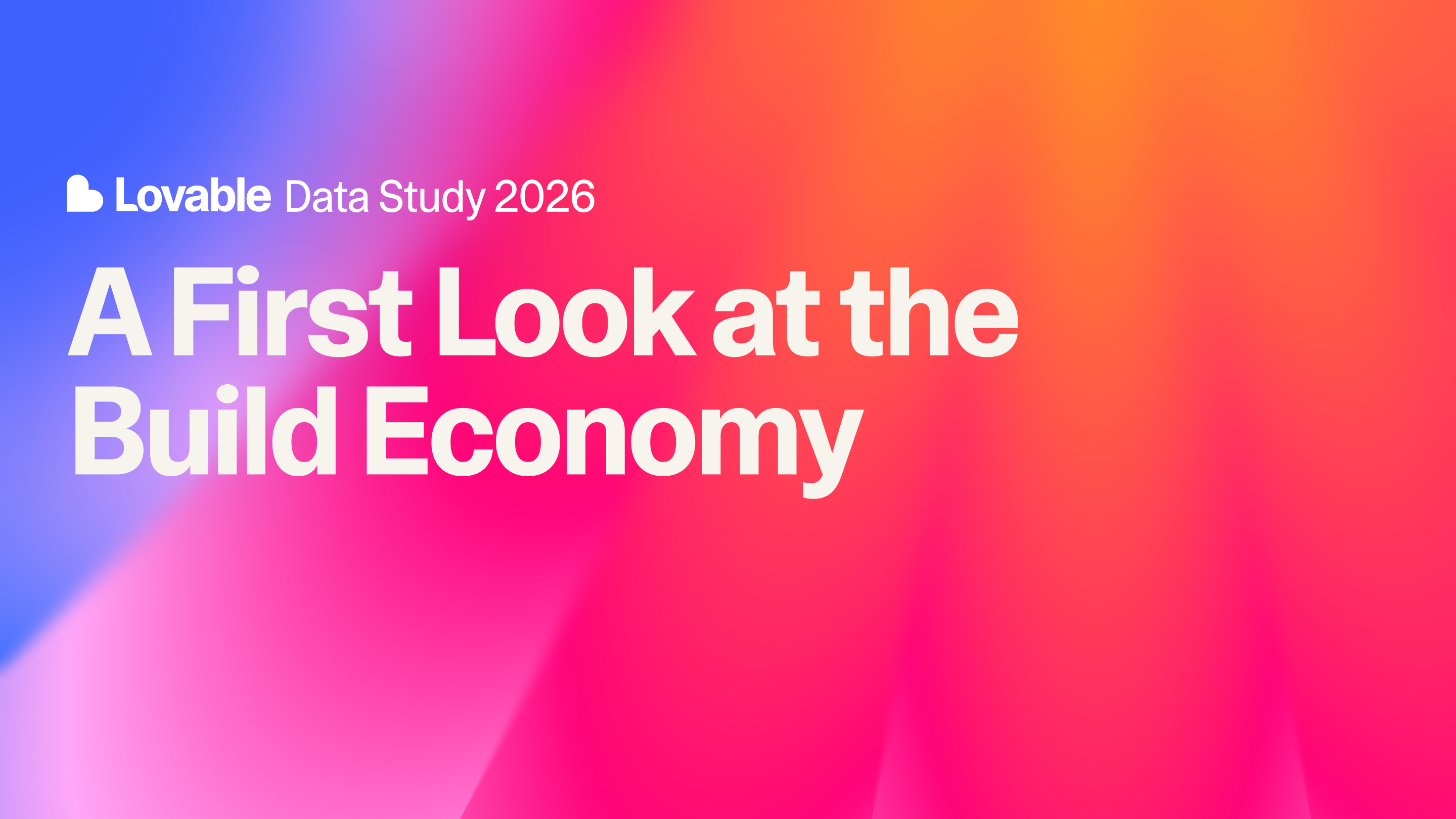 A first look at the build economy