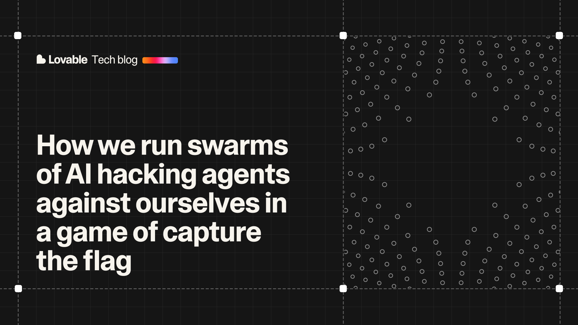 How we run swarms of AI hacking agents against ourselves in a game of capture the flag