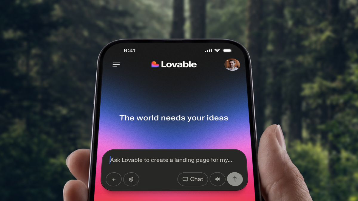 The Lovable mobile app is here