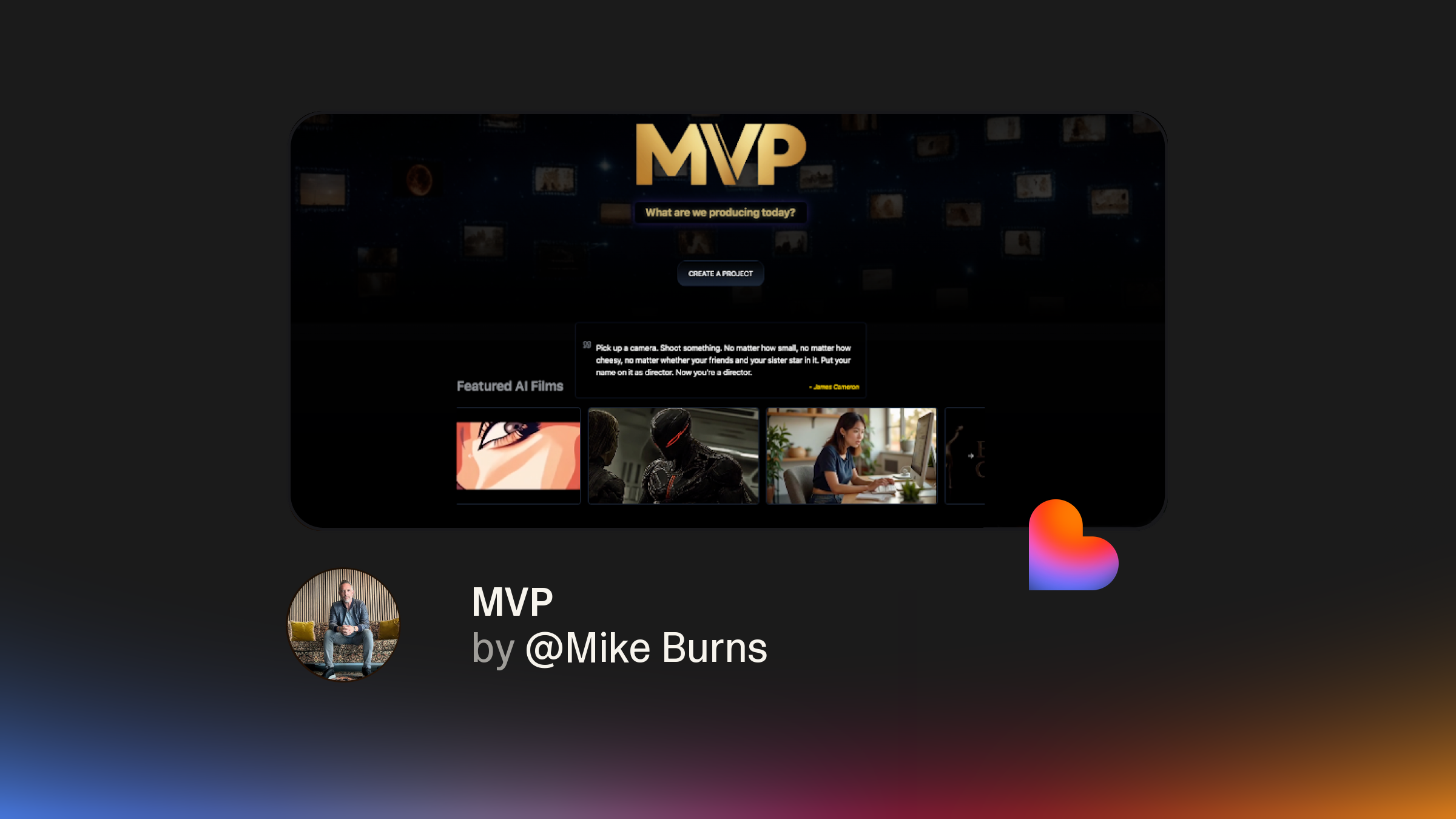 How Lovable Empowered Grammy Nominated Music Producer and Filmmaker Mike Burns to Build an AI Filmmaking Studio Platform