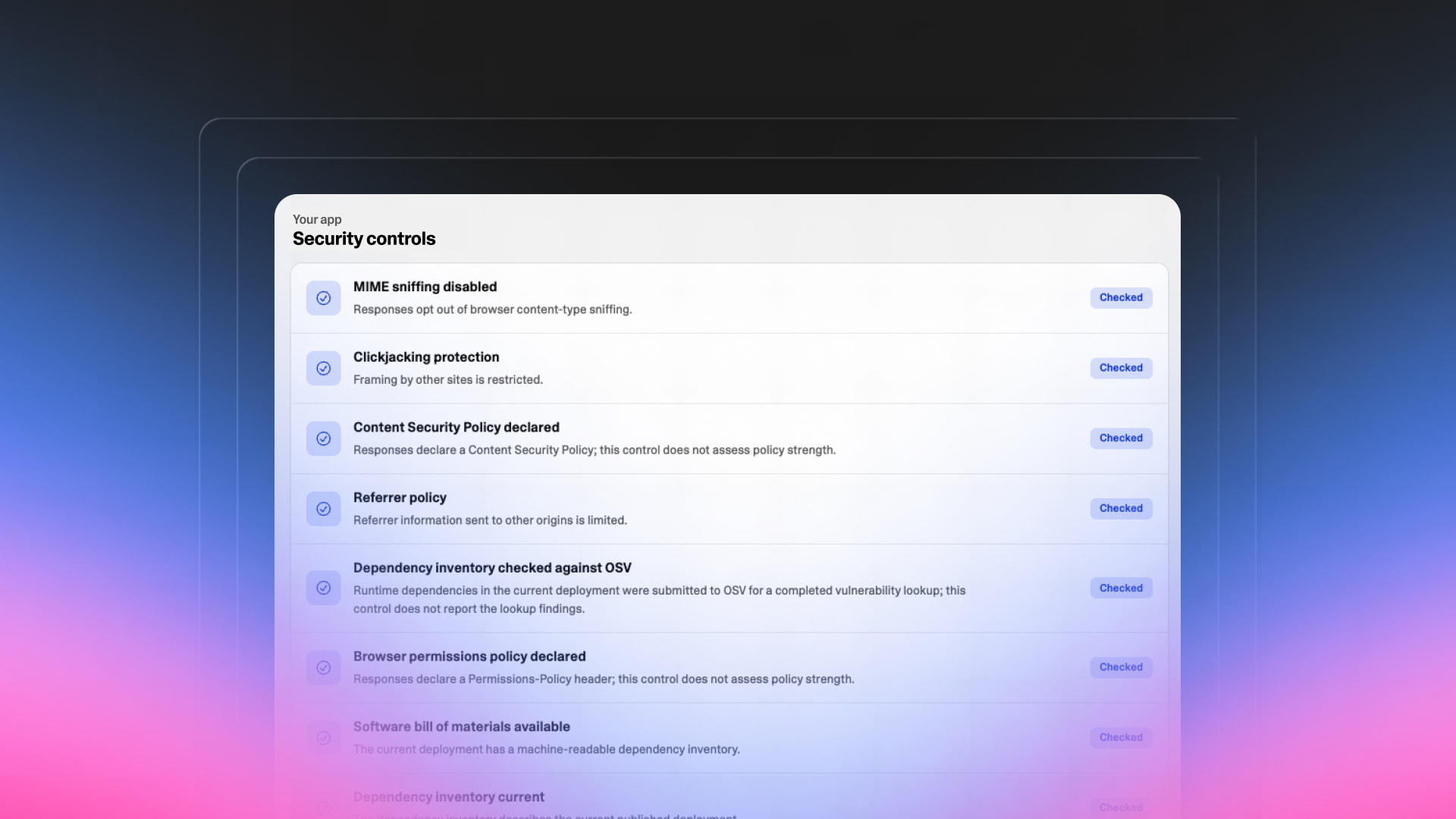 A dedicated security page for every business built on Lovable