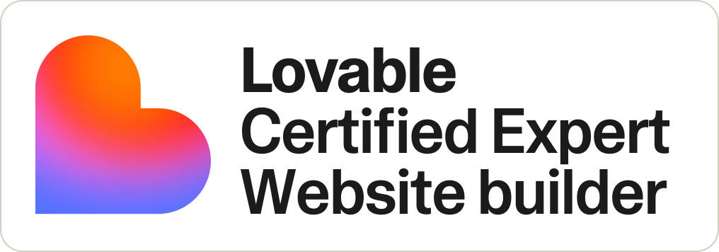 Lovable Certified Expert — Website builder badge