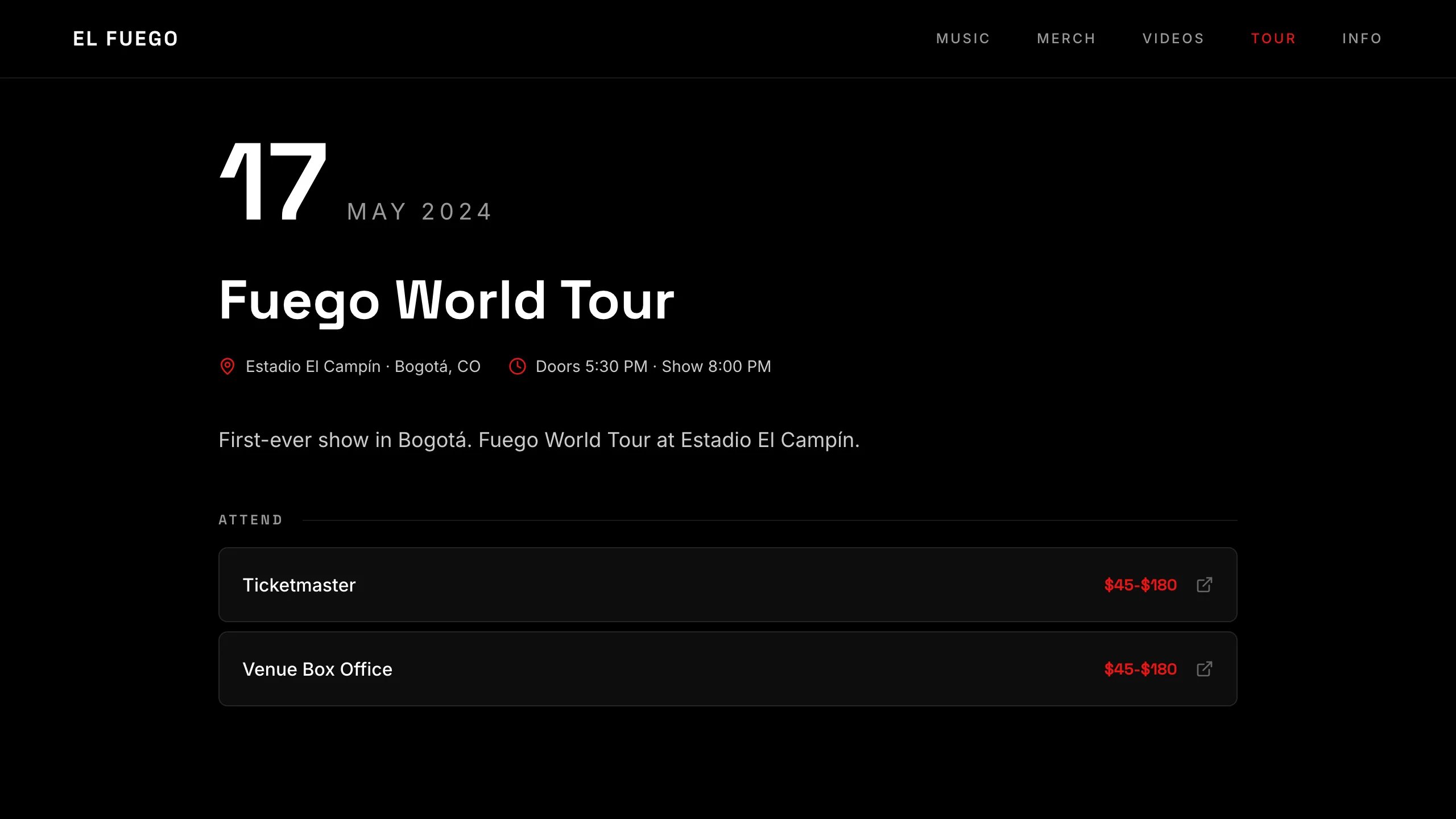 Tour Detail