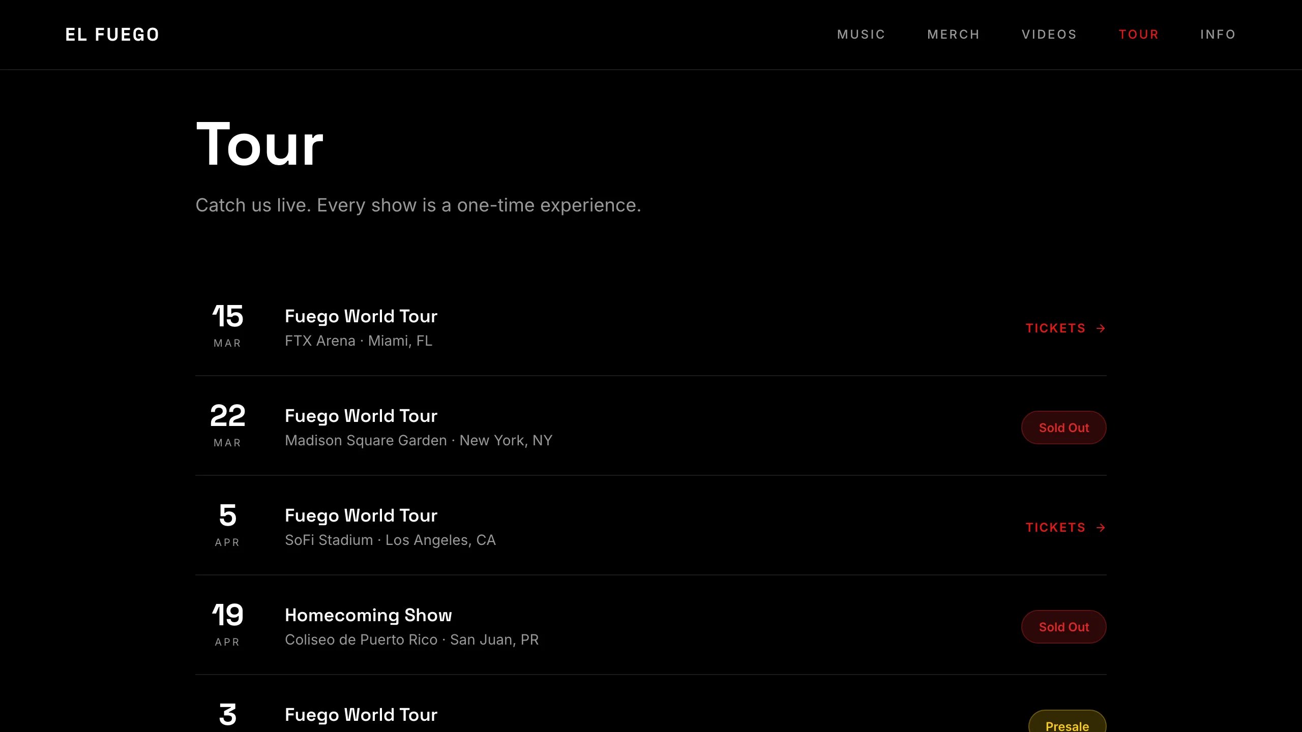 Tour
