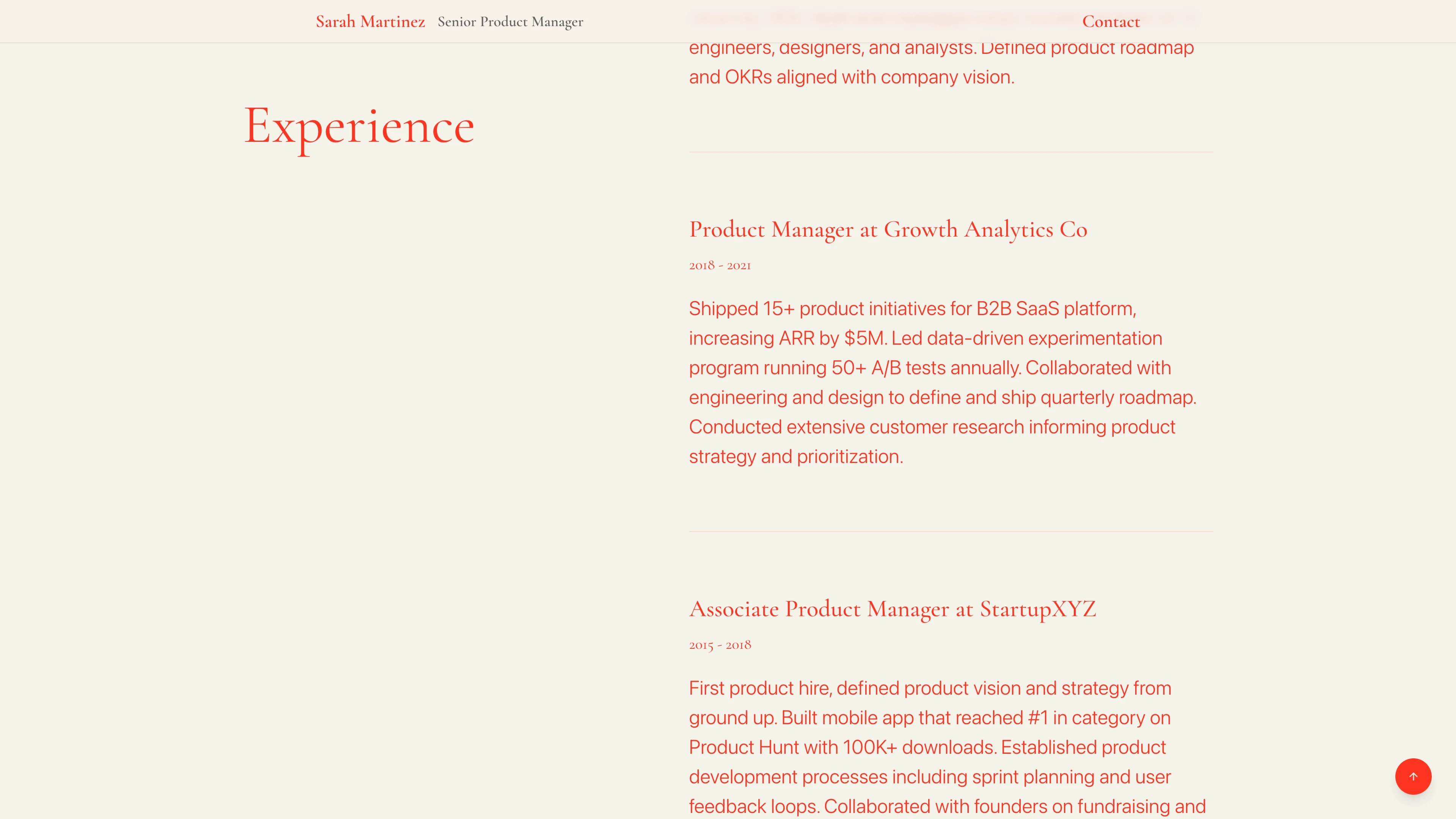 Resume Screenshot 2