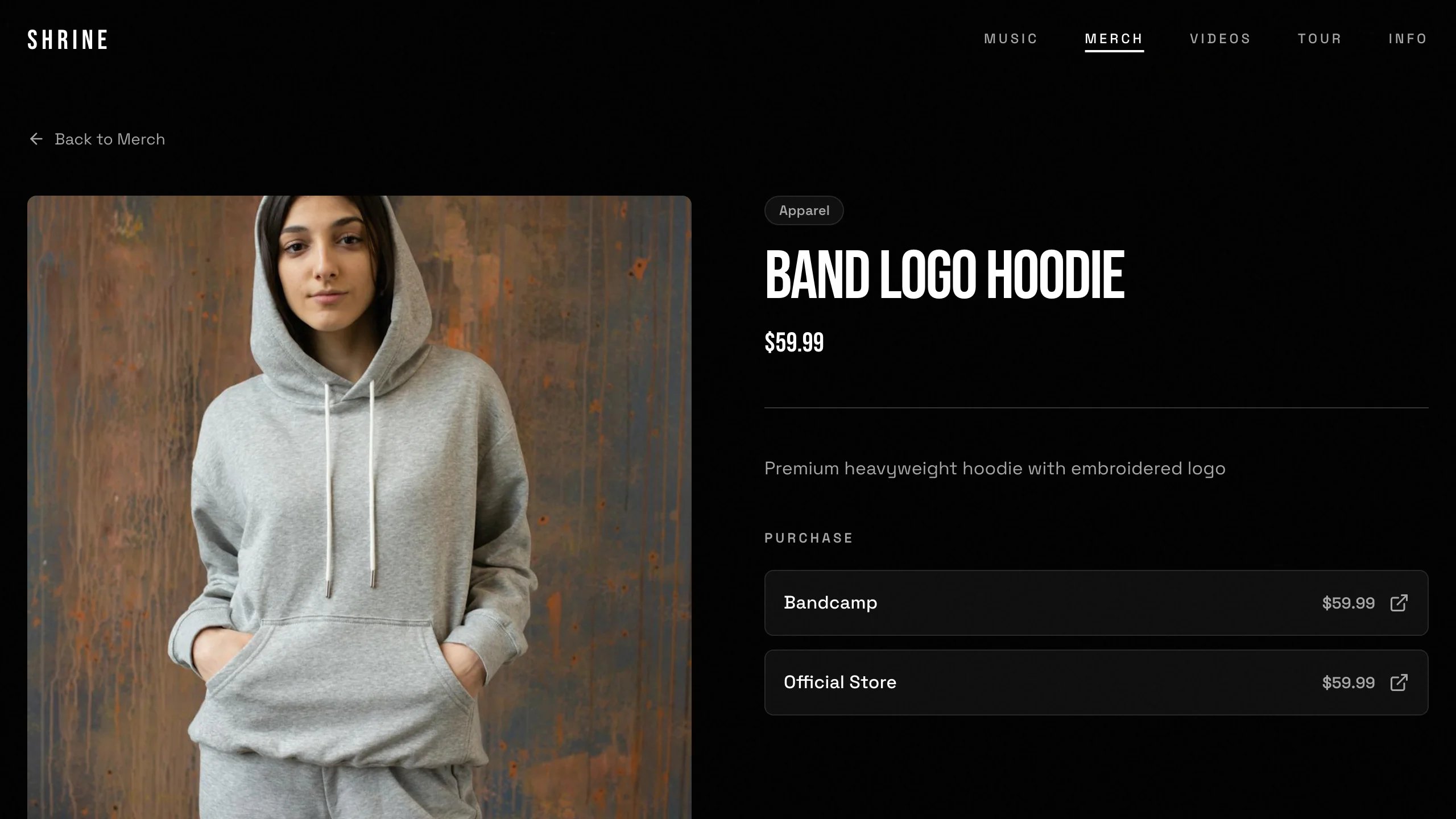 Merch Detail