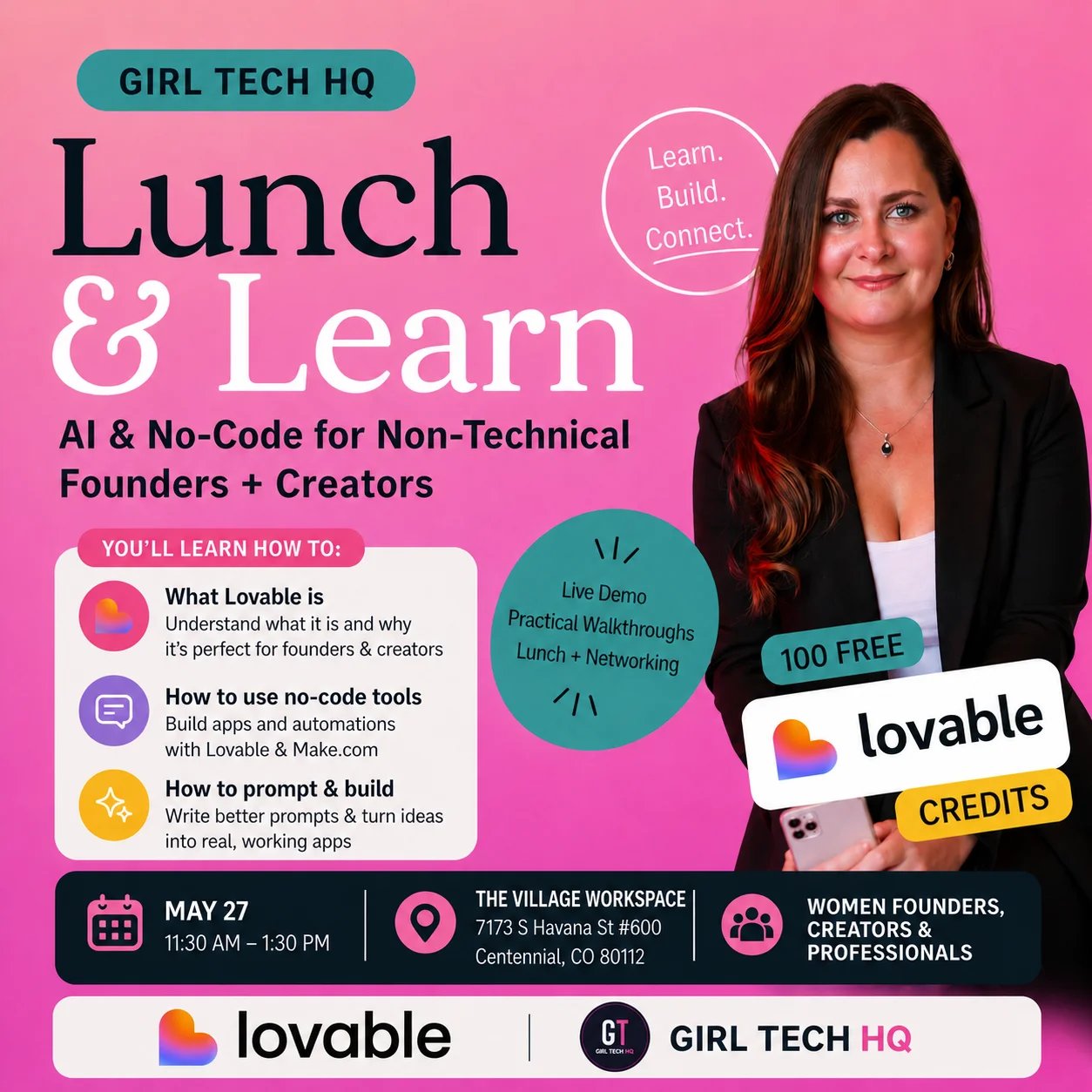 Girl Tech HQ x Lovable Lunch and Learn