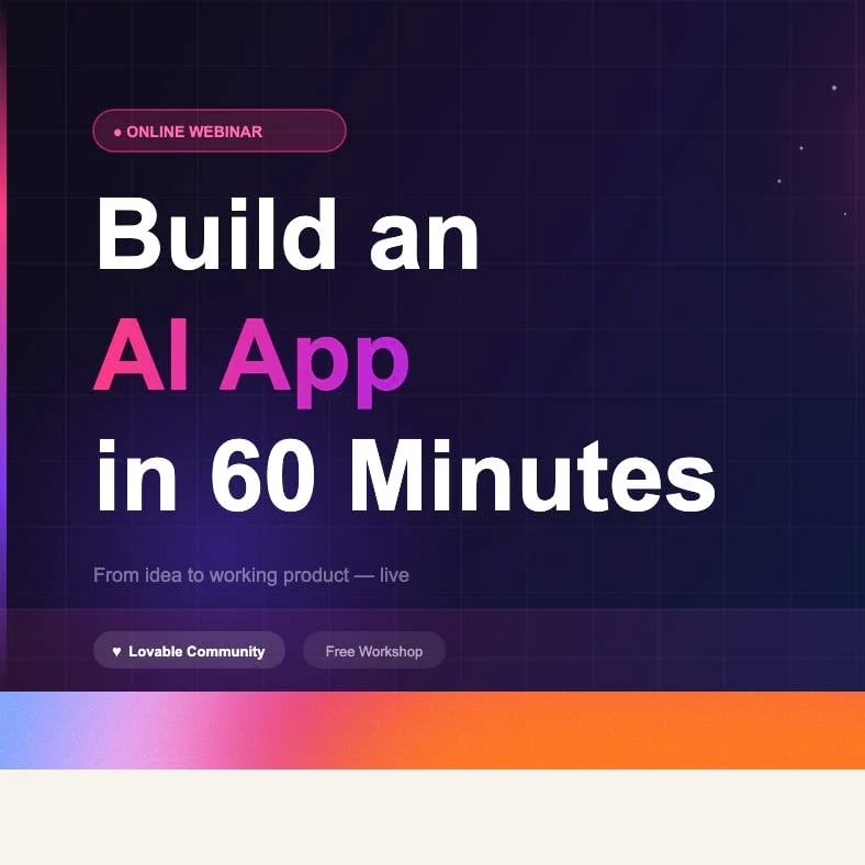 Build an AI App in 60 minutes