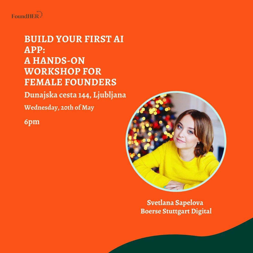 Build Your First AI App: A Hands-On Workshop for Female Founders