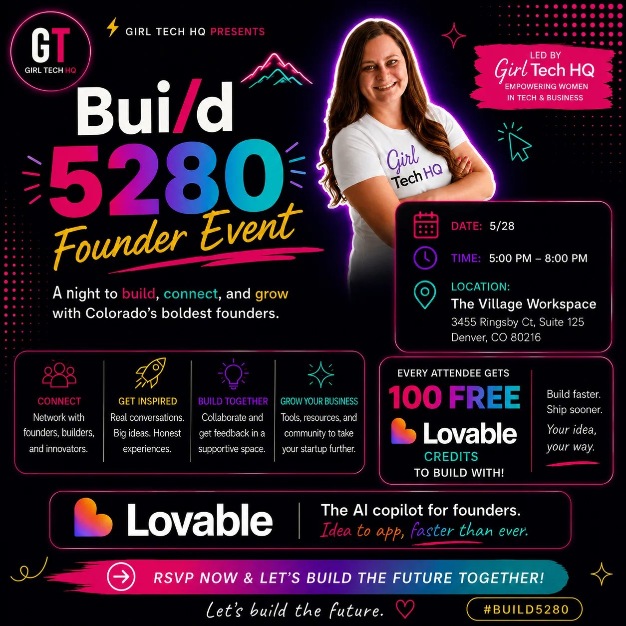 Girl Tech HQ Bui/d 5280 Founder Event 