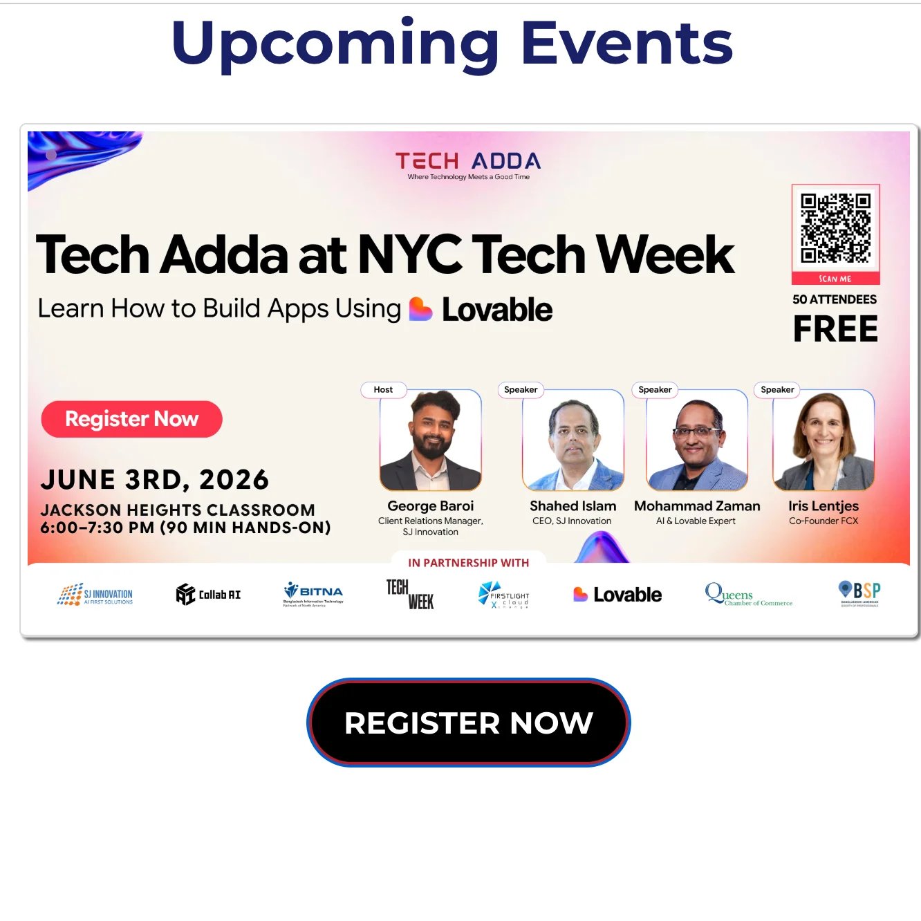 Tech Adda at NYC Tech Week