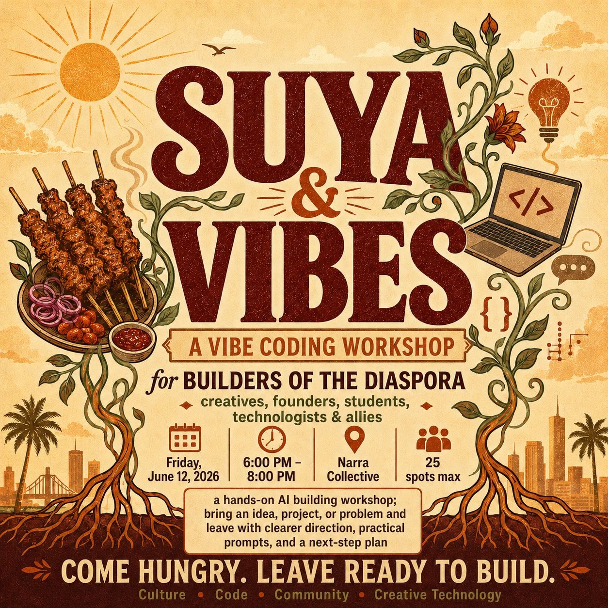 Suya And Vibes: A Vibe Coding Workshop For The Diaspora