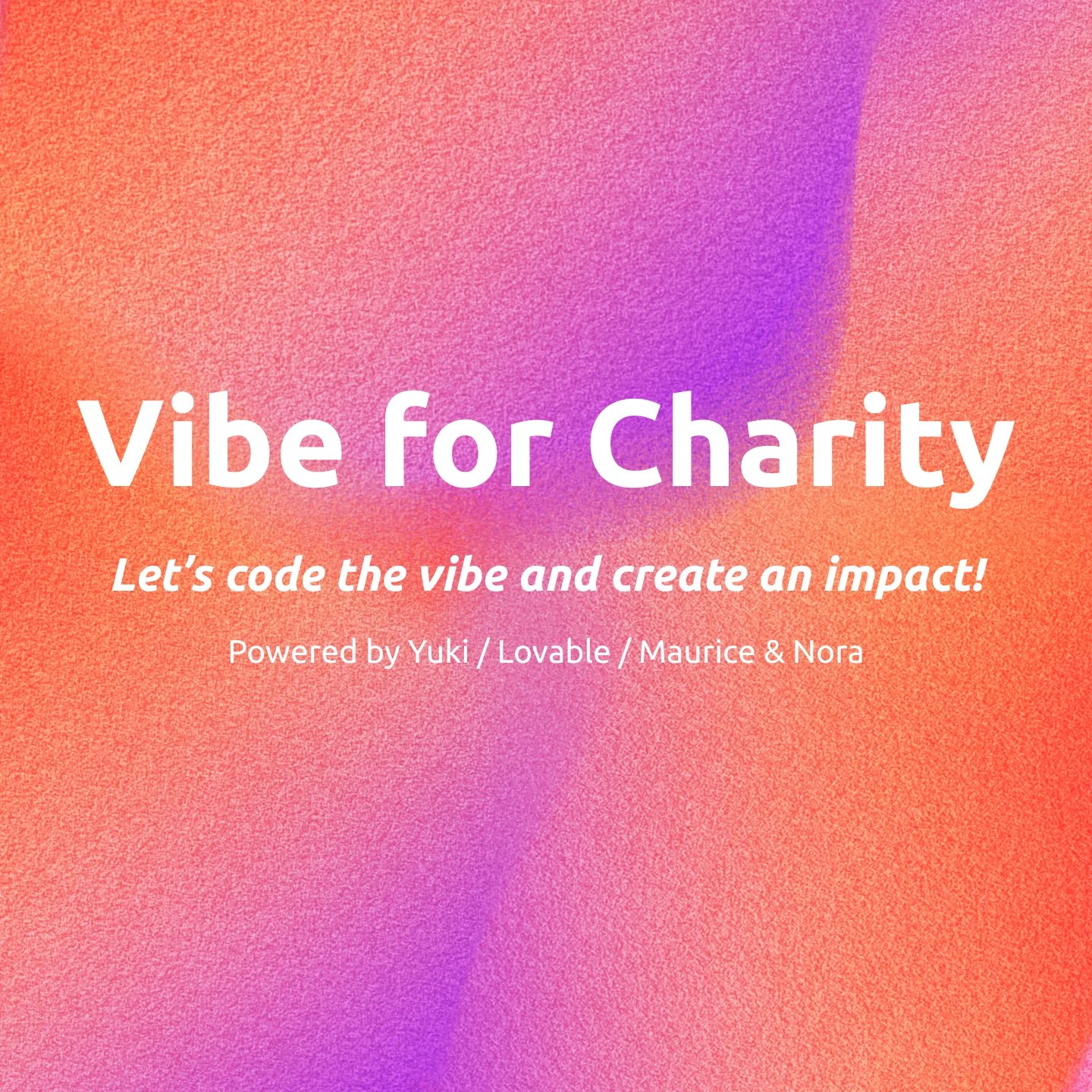 Vibe for Charity