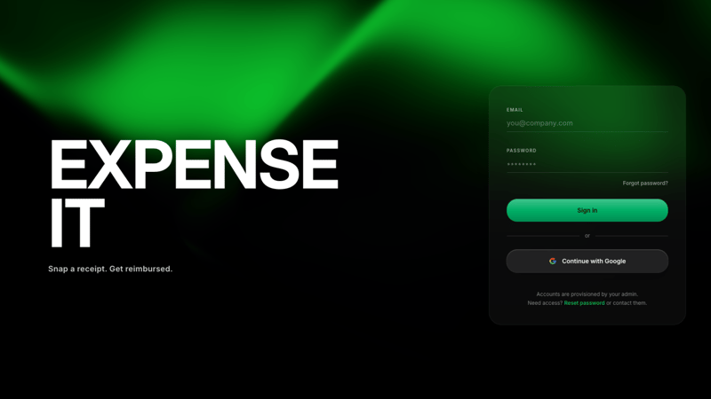 Mobile Expense Claims