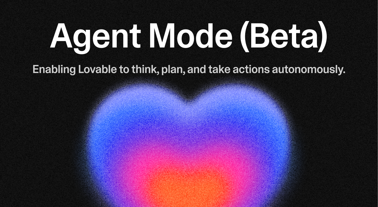 Screenshot of Lovable Agent Mode