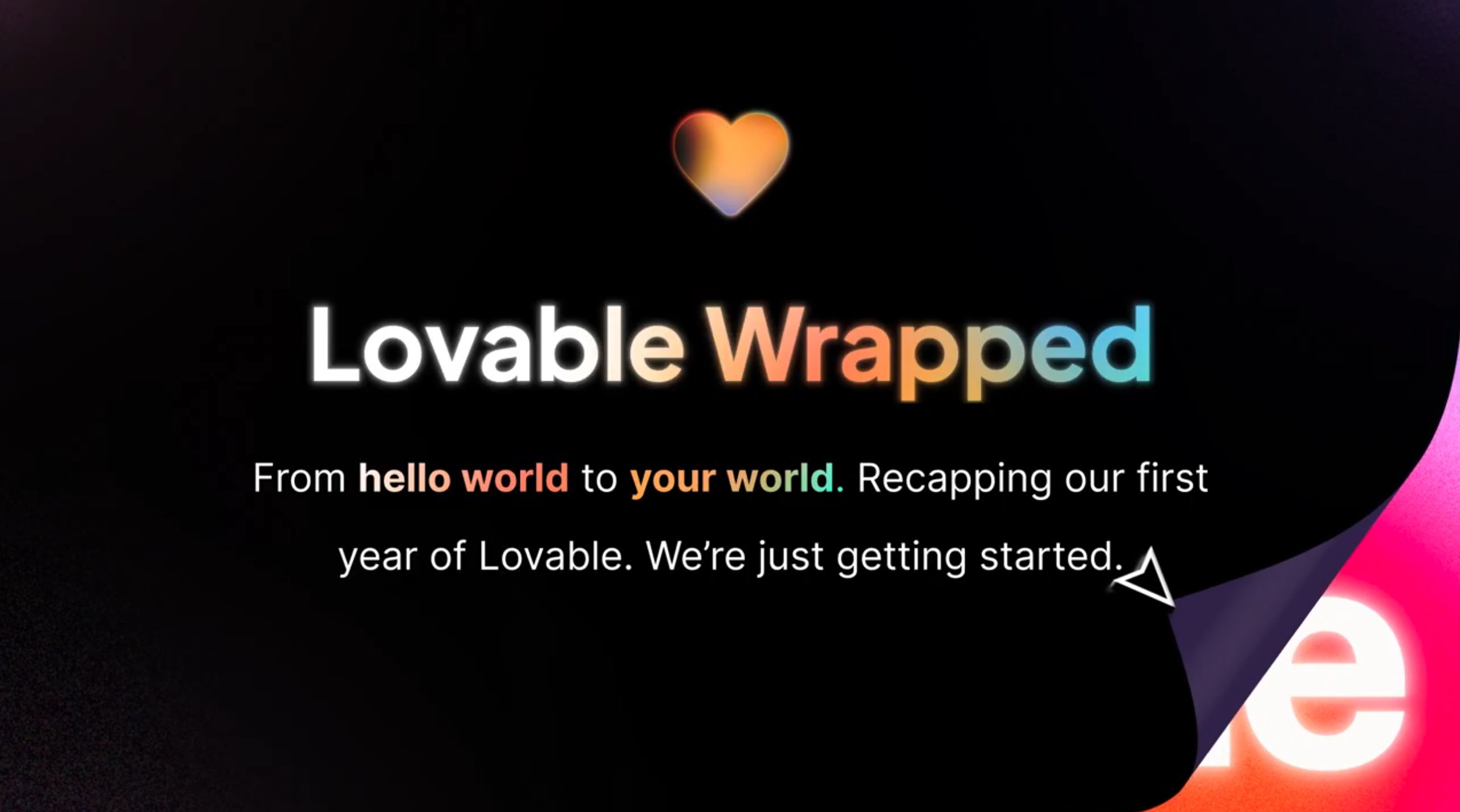 Lovable wrapped