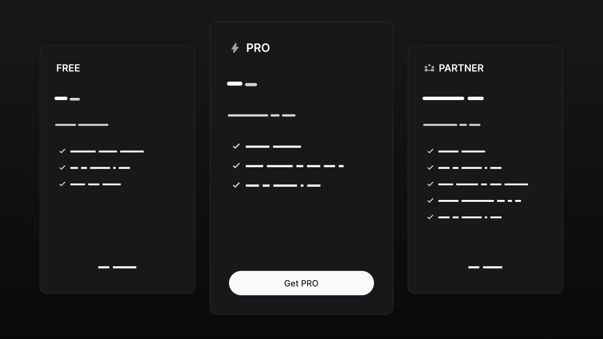 Pricing overview.